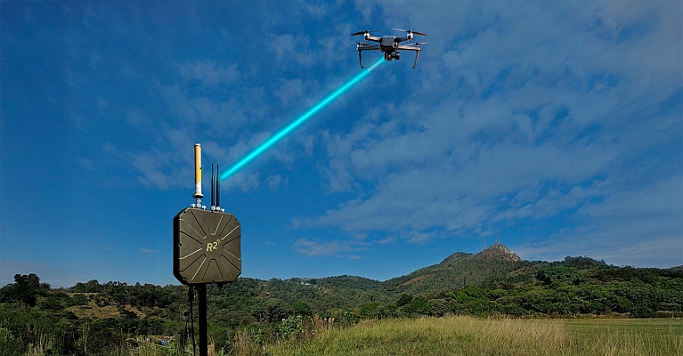 drone com radar